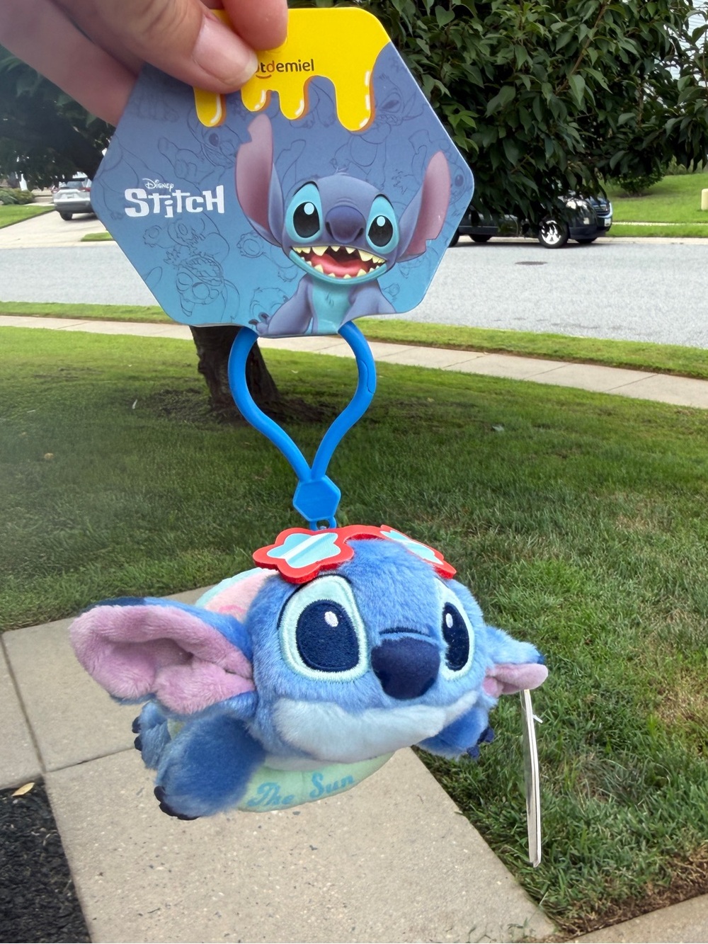 Disney Stitch Summer Plush Keychain / Bag Charm – New With Tags!
